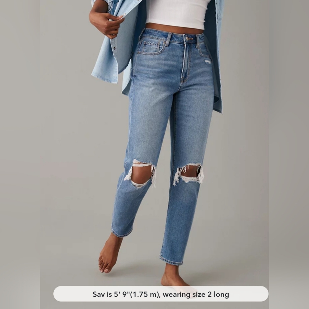American Eagle Mom Jeans Size 8 x-long